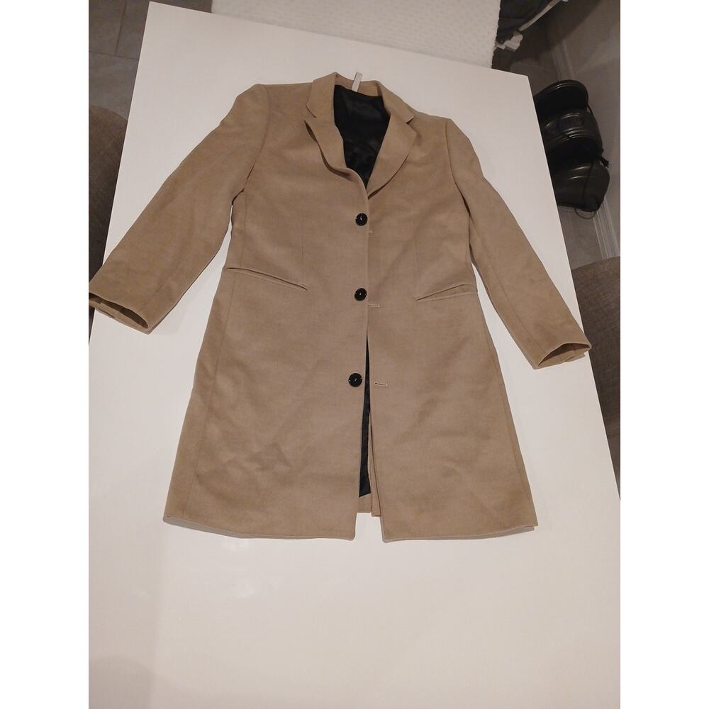 Zara Wool Blend Coat Camel